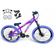 Bicicleta Aro 26 Vikingx Tuff Câmbios Shimano Freio Hidráulico 21v Freeride Aro Vmaxx Flame Roxo-amarelo X25