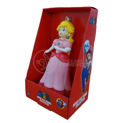Boneco Princesa Peach Toadstool Super Size 23Cm - Mario
