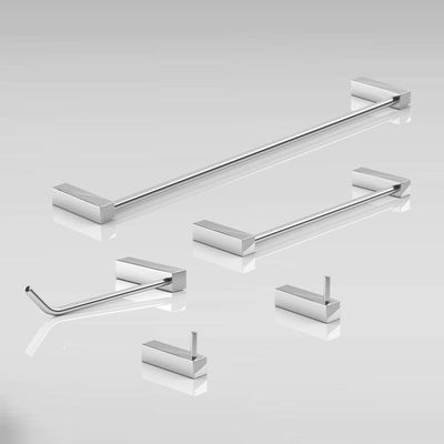 Kit Acessórios Para Banheiro Alto Brilho 5 Peças Grego Metal 2070tr