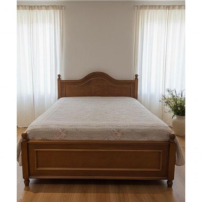 Cama De Casa Vitória King Size 1,95 X 2,05 - Madeira Maciça - Móveis De Gramado - Castanho