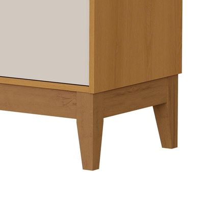 Comoda Sapateira Flip 1 Porta 4 Gaveta Areia Com Savana