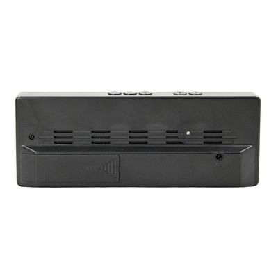Relogio Despertador Digital Led Usb Pilha Portatil Alarme Cabeceira Preto