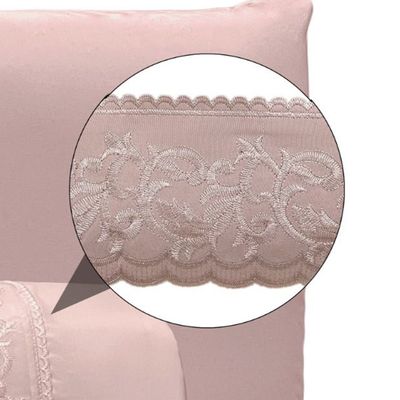 Jogo de Cama Lençol King Top Line 4 Peças - Rosê  - 100% Poliéster