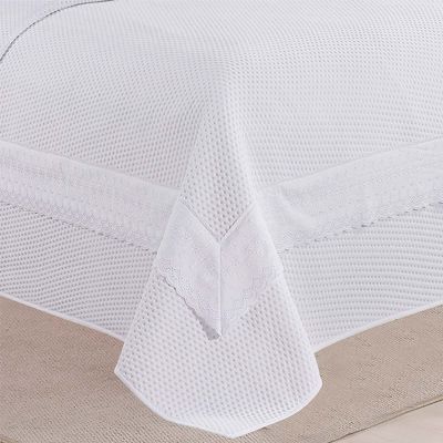 Kit Cobre Leito Colcha Jovial Casal Dupla Face 3 Peças - Branco - 100% Poliéster