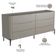 Cômoda Para Quarto Closet Orgânica 6 Gavetas Pés Industrial Preto Bliss I03 Grigio - Lyam Decor