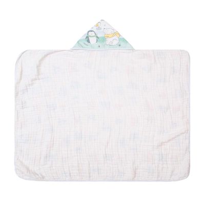 Toalha De Banho Bebê Urso Soft C/ Capuz Papi