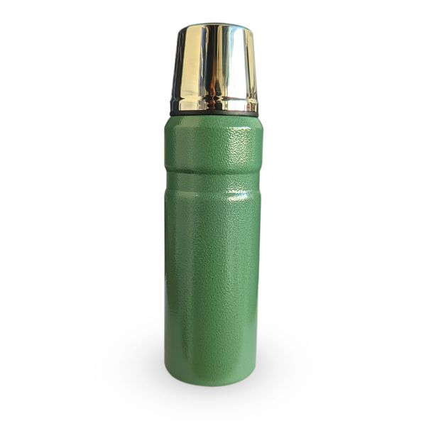 Garrafa Térmica Aço Inoxidável Parede Dupla Modelo Safari Esporte 500ML Conserva Quente e Frio Verde