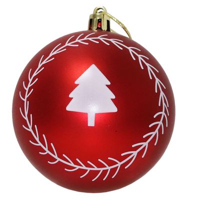 Bola Decorada Fosca VM 8cm Sort c/ 4 unidades