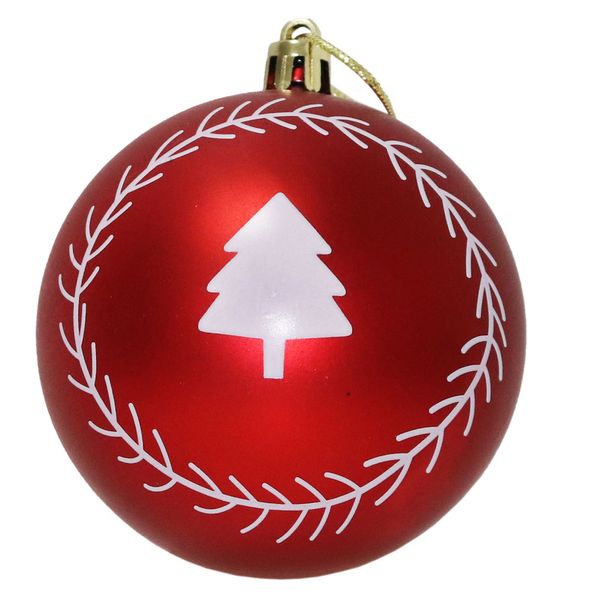 Bola Decorada Fosca VM 8cm Sort c/ 4 unidades