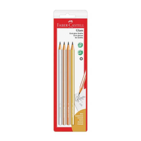 Lápis Grafite Faber Castell Glam Metalizado Lápis Grafite Faber Castell Glam Metalizado