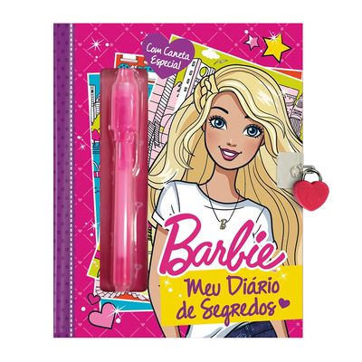 Meu Diário de Segredos Ciranda Cultural Barbie 96 Folhas
