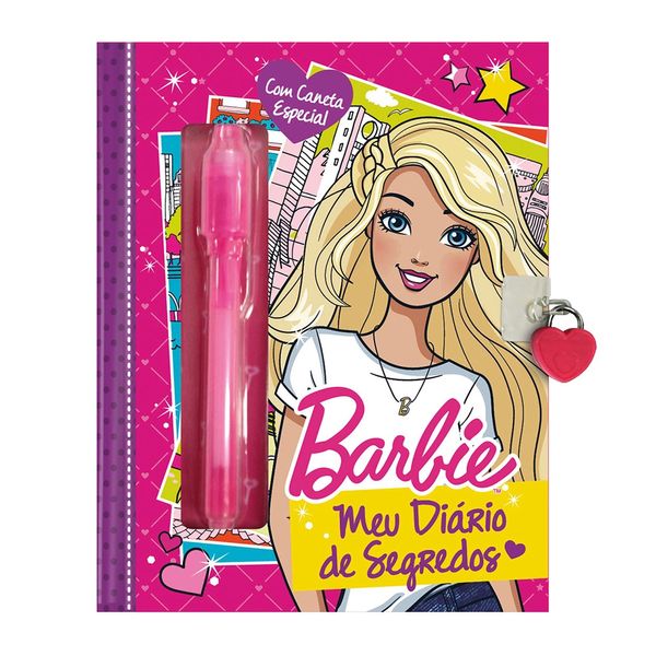 Meu Diário de Segredos Ciranda Cultural Barbie 96 Folhas Meu Diário de Segredos Ciranda Cultural Barbie 96 Folhas