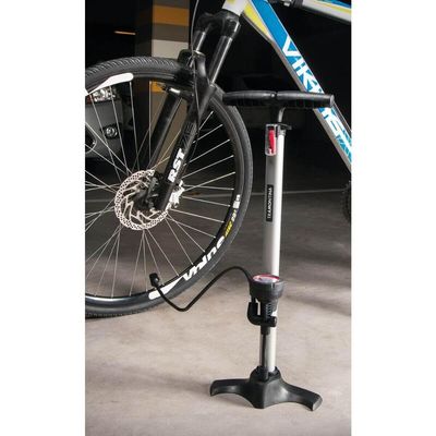 Bomba de Ar Encher Pneu Bicicleta Tramontina com Manômetro 160 psi Enchedor de Bola Boia