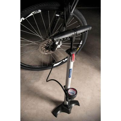Bomba de Ar Encher Pneu Bicicleta Tramontina com Manômetro 160 psi Enchedor de Bola Boia