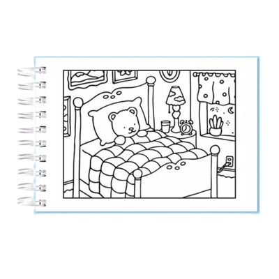 Livro para Colorir 50 Folhas Capa Dura Encadernação Wire-0