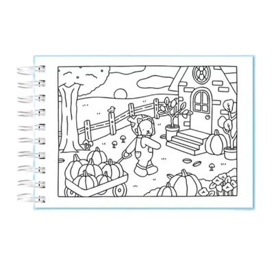 Livro para Colorir 50 Folhas Capa Dura Encadernação Wire-0
