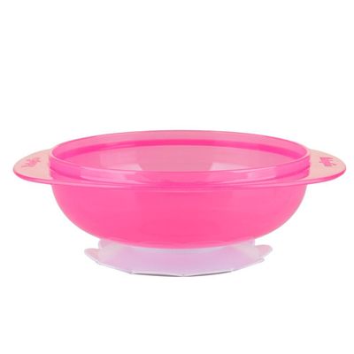 Kit Prato Bowl Dermiwil com Talheres Rosa Rosa