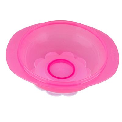 Kit Prato Bowl Dermiwil com Talheres Rosa Rosa