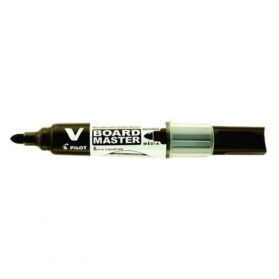 Kit Marcador Para Quadro Branco + Refil + Ponta Pilot V-board Master Preto