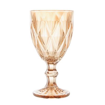 Conjunto De Taças De Vidro Para água 6 Peças 325 Ml Diamond âmbar Lyor
