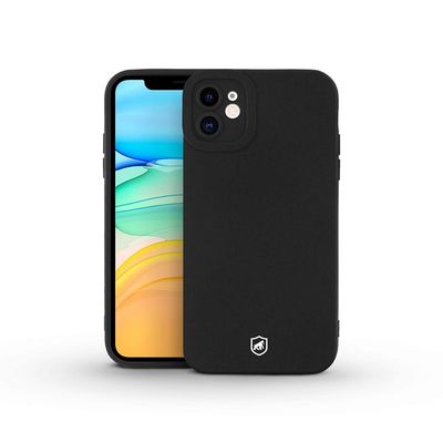 Kit Capa Silicon Cloud Preta e Pelicula Hydrogel HD para iPhone 11 - Gshield