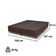 Base Box Queen Size Casal Prince Sued 158x197 Tabaco