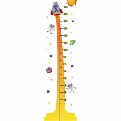 Régua De Crescimento Infantil Adesivo De Parede Foguete