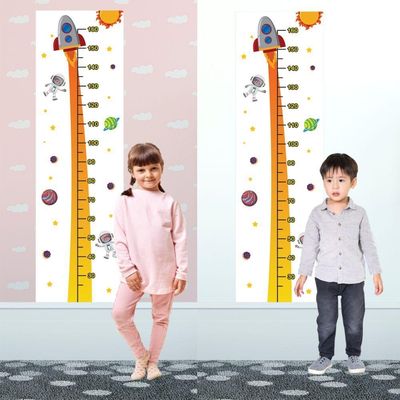 Régua De Crescimento Infantil Adesivo De Parede Foguete