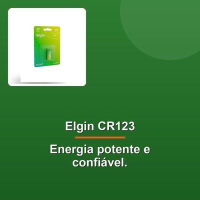 Bateria Elgin Cr123 Com1 Unidade