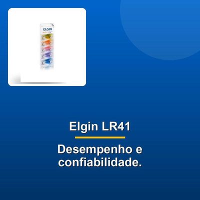 Bateria Alcalina Elgin Lr41 C- 10 Unid.