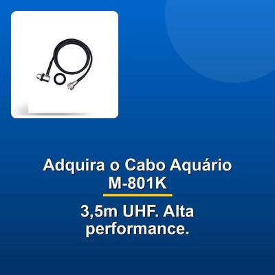 Cabo Curto Aquário M-801k 3,5m Uhf Rg-058