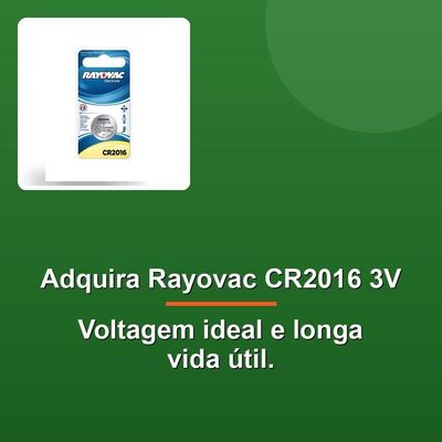 Bateria Rayovac Lithium Cr2016 3v