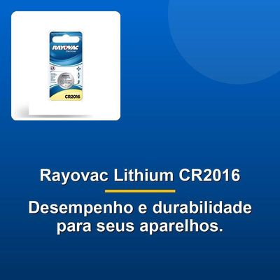 Bateria Rayovac Lithium Cr2016 3v