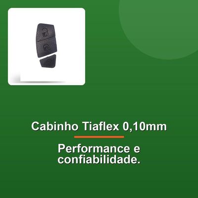 Cabinho Tiaflex 0,10mm Preto 100 Metros