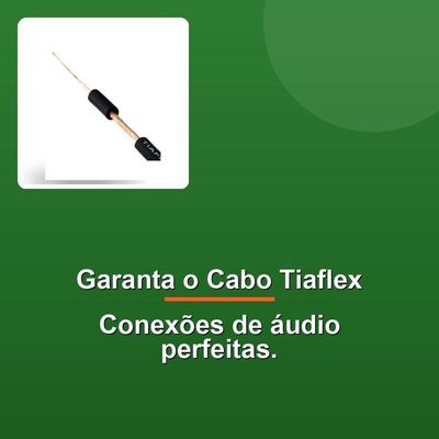 Tiaflex Cabo Microfone Mono Espiralado 100m 0,75mm