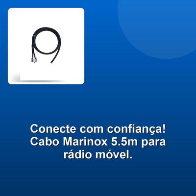 Cabo Antena Móvel Marinox Aquário 5.5m
