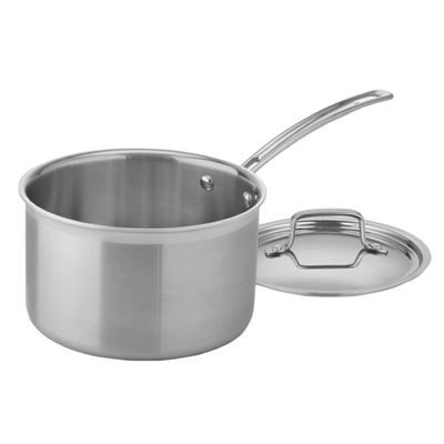 PANELA CUISINART MULTICLAD PRO TRIPLE PLY AÇO INOX 4 LITROS COM TAMPA MCP194-20N