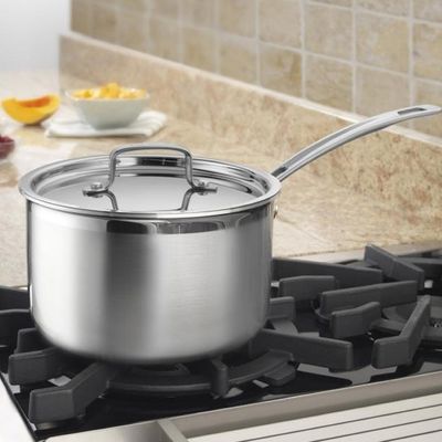 PANELA CUISINART MULTICLAD PRO TRIPLE PLY AÇO INOX 4 LITROS COM TAMPA MCP194-20N