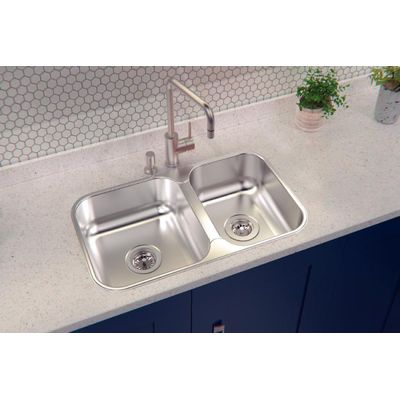 Cuba Isis Inox Polido 69x40 com 2 Cubas Tramontina