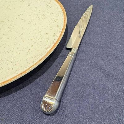 Jogo de Talhares Churrascaria 100 Peças Faqueiro Jumbo Aço Inox Prateado Jantar