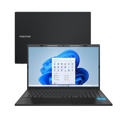 Notebook Intel Celeron N4500 4GB RAM 128GB eMMC 15.6? Windows 11 Vision C15M C4128B-15 Positivo Cinza / Bivolt