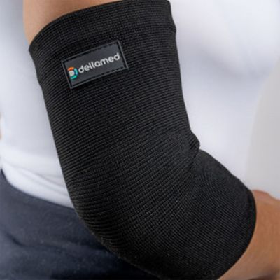 Cotoveleira Elástica Ortho Care Dellamed P / Preto