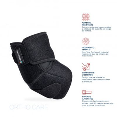 Cotoveleira Ajustável Ortho Care Dellamed Preto