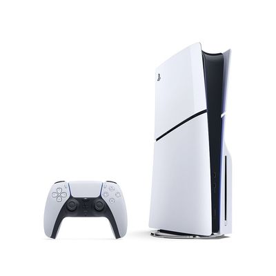 PlayStation 5 1T Slim com Disco e 2 Jogos Sony Branco