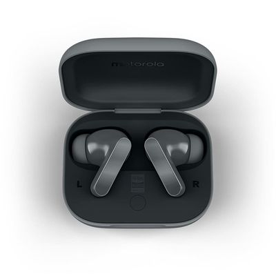 Fones de Ouvido Buds Bass Bluetooth Cancelamento de Ruído 43h Bateria Moto Preto / Bivolt