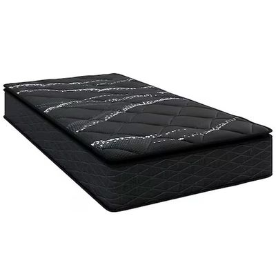 Conjunto Colchão de Solteiro New Itália Black e Base Box Lift Cotton Umaflex Preto