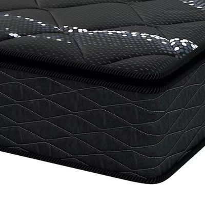 Conjunto Colchão de Solteiro New Itália Black e Base Box Lift Cotton Umaflex Preto