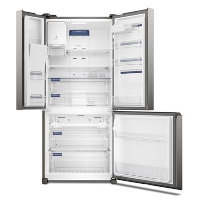 Geladeira Electrolux Frost Free 540L Efficient com AutoSense e Dispenser de Água e Gelo 3 Portas Cor Inox Look (IM8IS) 220V