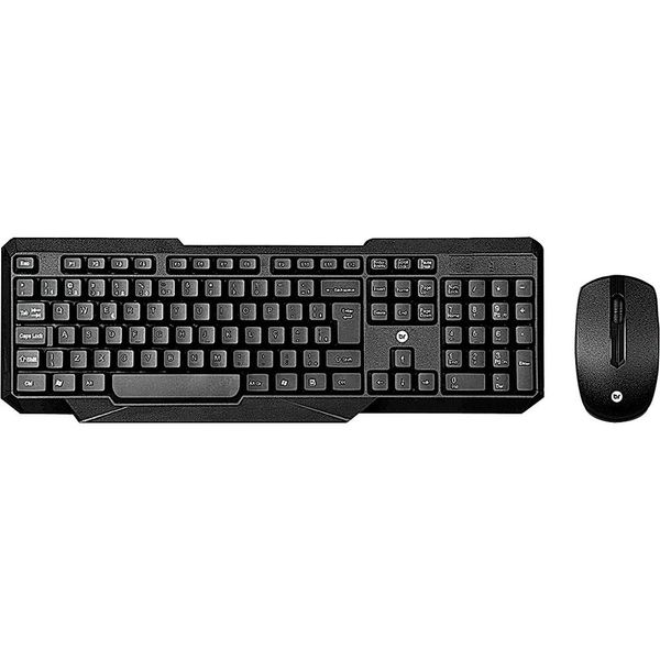 Teclado com Mouse sem Fio USB Bright 0055 Preta