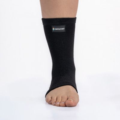 Tornozeleira Elástica Ortho Care Dellamed P / Preto